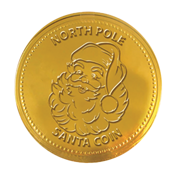 Large Gold Chocolate Coin