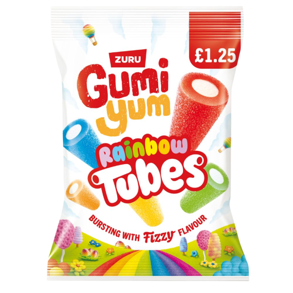 Gumi Yum Rainbow Tubes