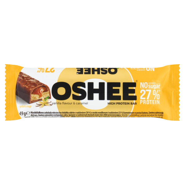 Oshee Vanilla Flavour & Caramel High Protein Bar